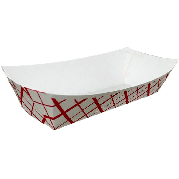 Southland Hot Dog Tray Red Check 7"x2.75"x1.5" 250 ct