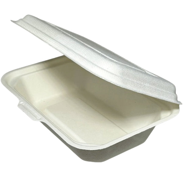 New Wave 5x3 Sugarcane & Bamboo Clamshell 125 ct
