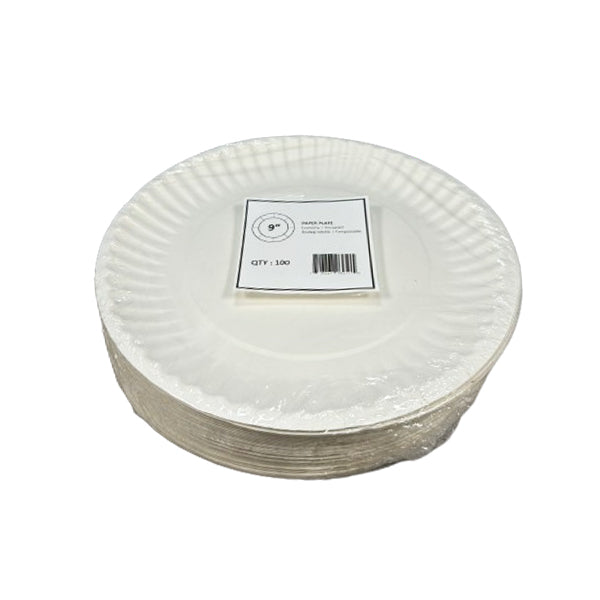 CPC 9IN Paper Plate 100 ct