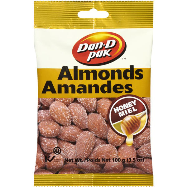 Dan D Pak Almonds Honey Roasted 100 g