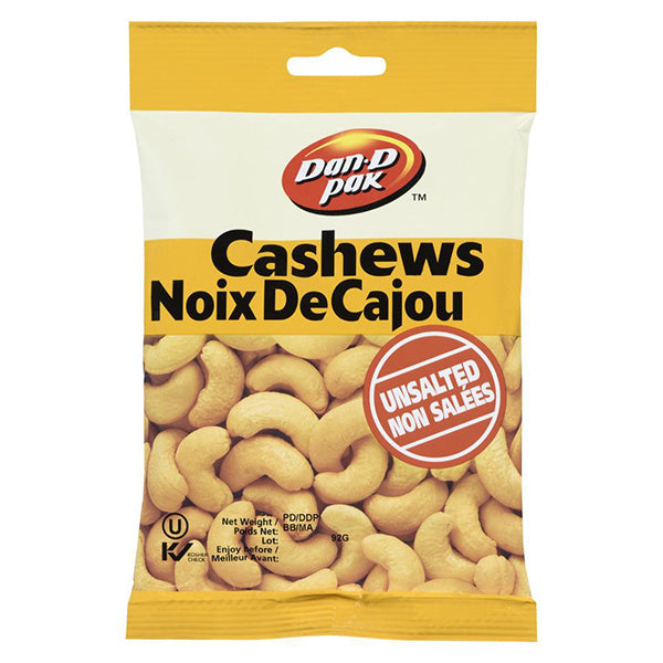 Dan D Pak Cashews Unsalted 92 g