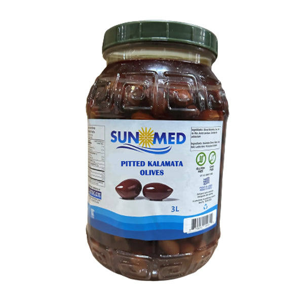 Sunmed Kalamata Olives Pitted 3 L