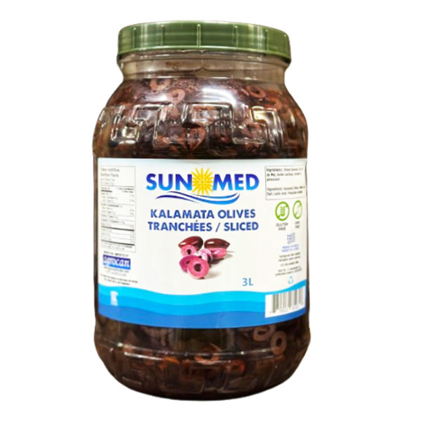 Sunmed Kalamata Sliced Olives 3 L