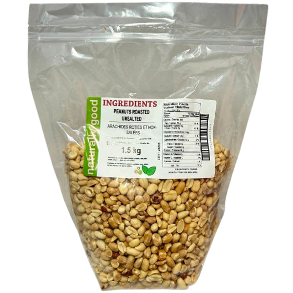 Naturally Good Peanuts Roasted No Salt 1.5 kg