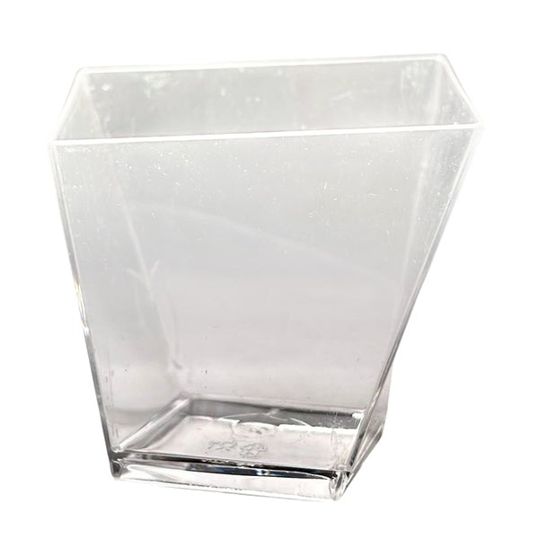 Party Couture Clear Square Diamond Mousse Cups 24-Pack