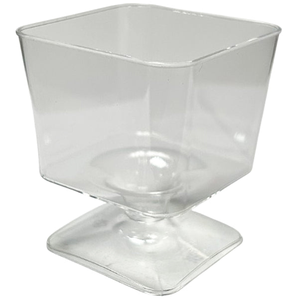 Party Couture Clear Square 2 oz Mousse Cup 8-Pack