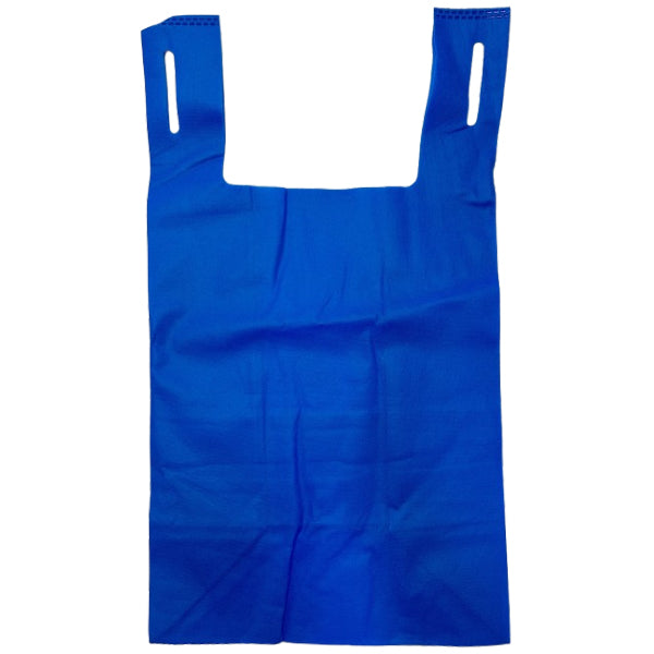 Petro Plastics Reuseable Blue Print Non-woven T Shirt Bag 4x50-Pack