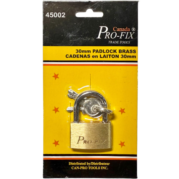Pro-fix 30MM Padlock Brass