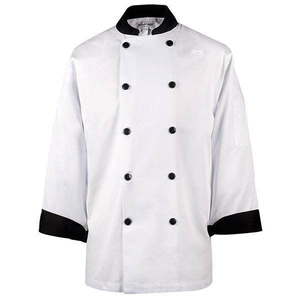 Bodyguard Chef Jacket W Blk Trim S