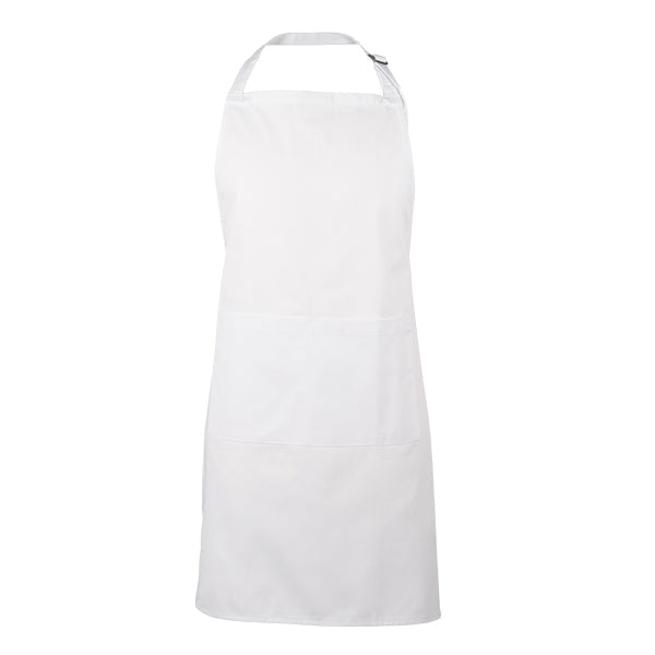 Bodyguard White Adjustable Neck Bib Apron