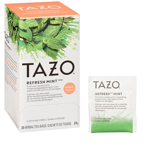 TAZO Hot Herbal Mint Refresh 20 ct