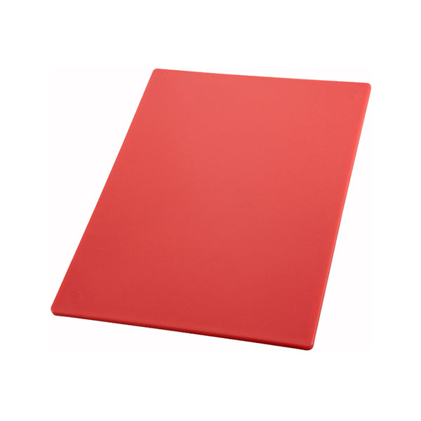 Winco Red Rectangle Cutting Board