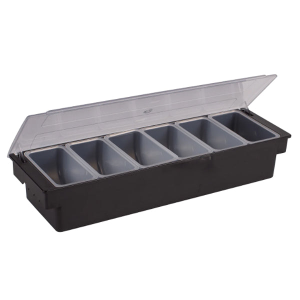 Winco 6 Comp Condiment Holder