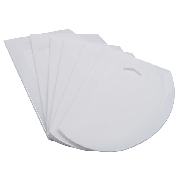 Winco Large 6 pc/PK Plastic Dough Scraper
