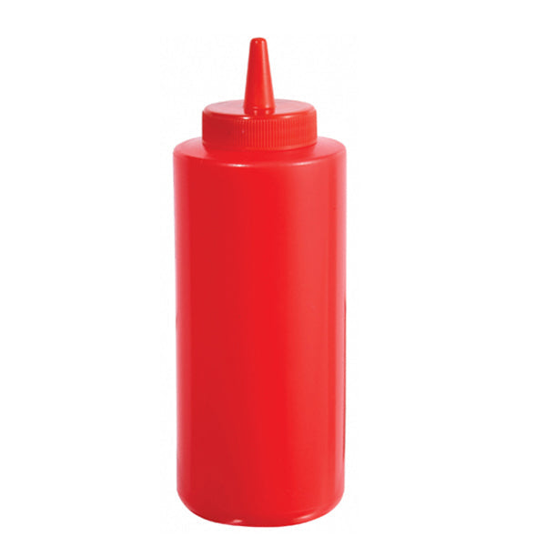 Winco Squeeze Bottle Red 24 oz 6 ct