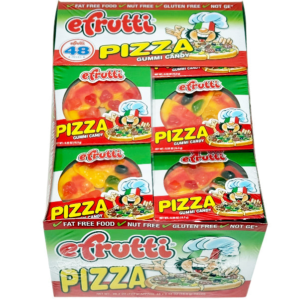 Efrutti Pizza Gummi Candy 48 ct