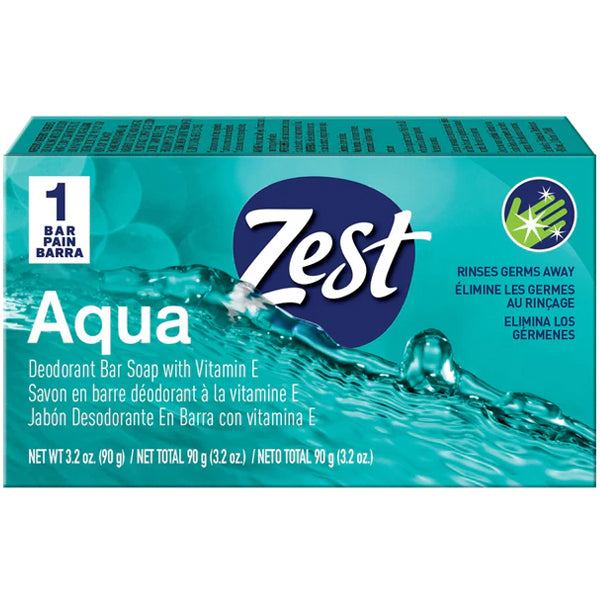 ZEST Aqua Deodorant Bar Soap 90 g