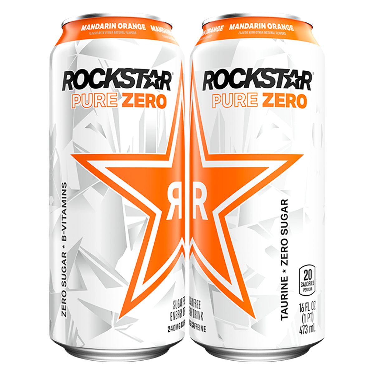 Rockstar Mandarin Orange Pure Zero 473 mL