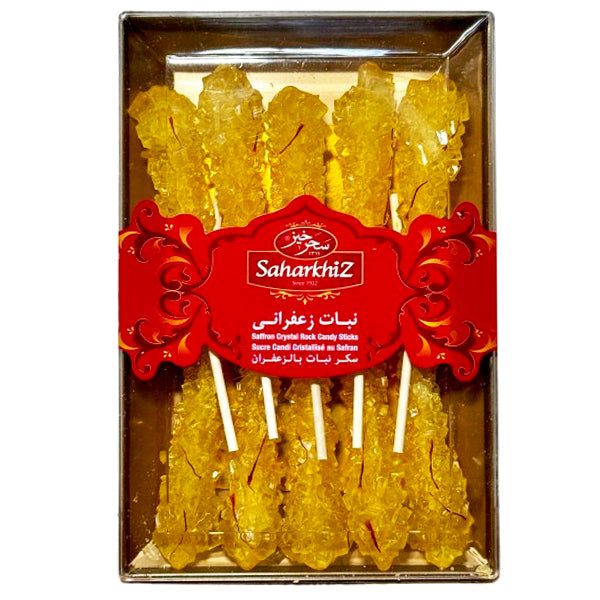 Saharkhiz Saffron Rock Candy Crystal Box 150 g