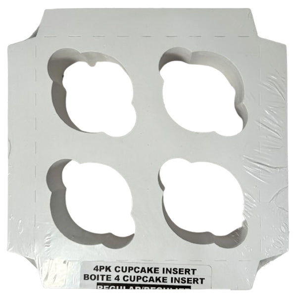 E.b. Box 4-Pack Cupcake Insert 7x4 100 ct