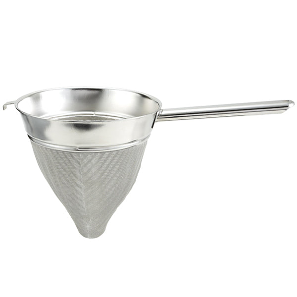 Winco 8in Bouillon Strainer Extra Fine Mesh
