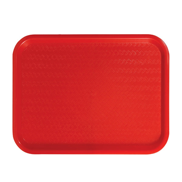 Winco Rectangular Red Tray