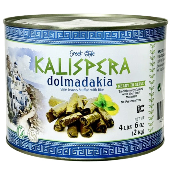 Kalispera Vine Leaves Stuffed with Rice Dolmadakia 2 kg