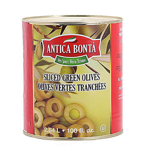 Antica Bonta Sliced Green Olives 2.84 L