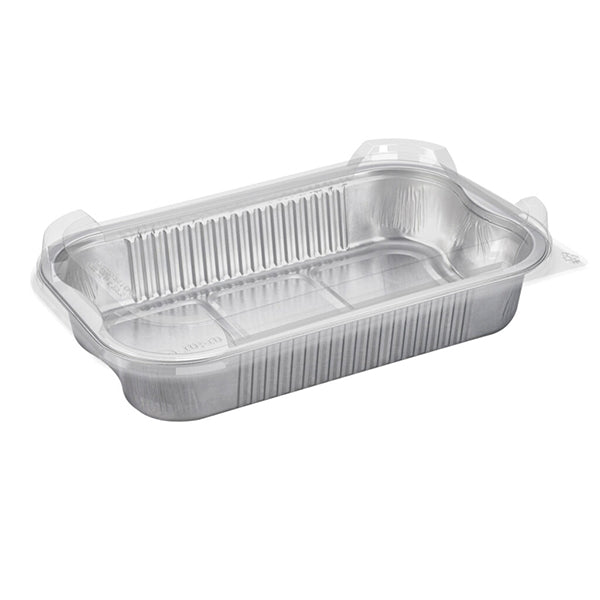 Talthi Aluminum Rect Container W/lid 1400 mL 10 ct