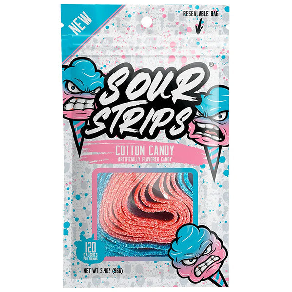Sour Strips Cotton Candy 96 g