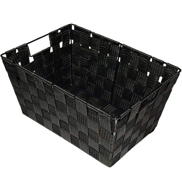 ITY Single Rectangular Storage Basket Blk
