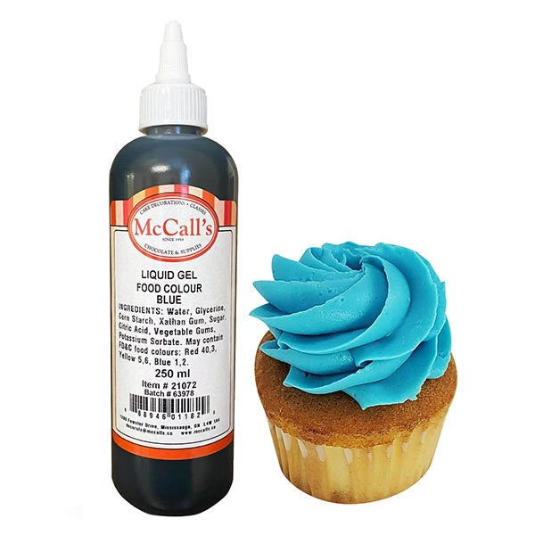 Mccalls Liquid Gel Food Colour Blue 250 mL