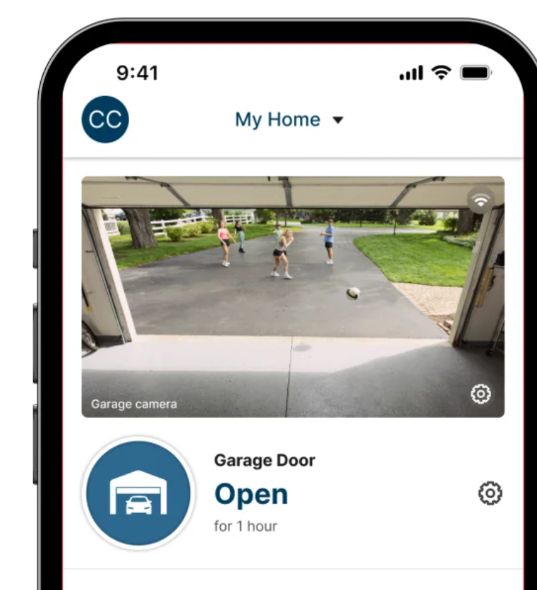 Craftsman, 1-1/4HP Smart Garage Door Opener, Battery Backup and Camera, White