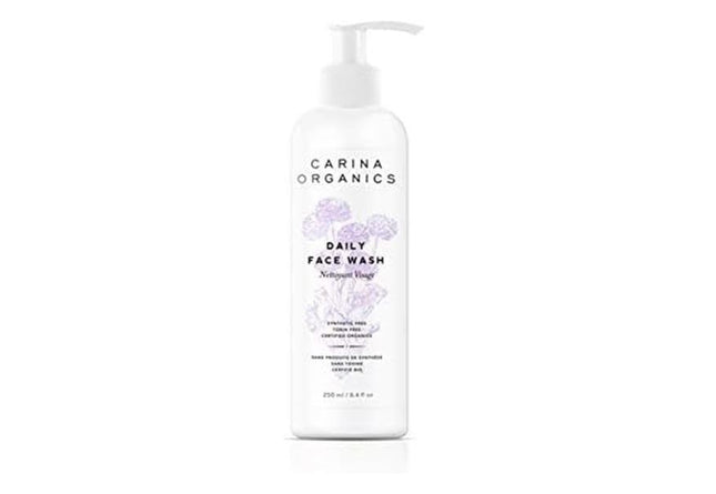 Carina Organics Unscented Face Wash, 250ml, White