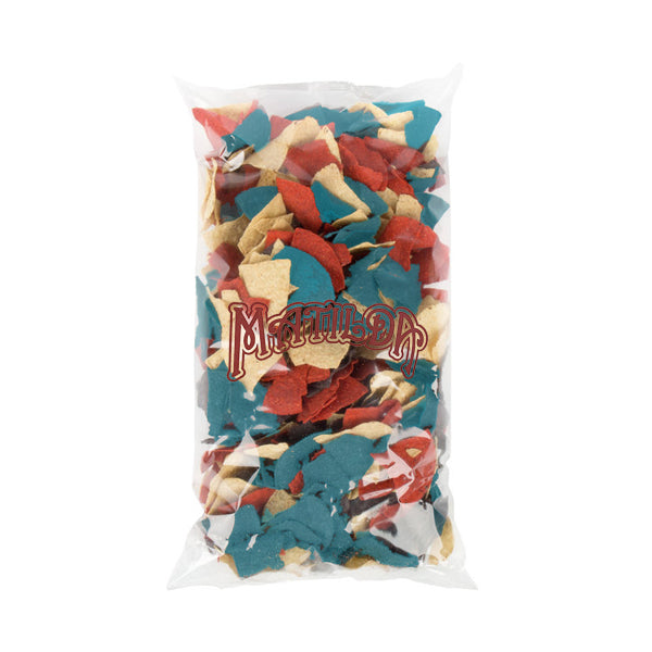 Matilda Nacho Triangle Tri Colour Tortilla Chips 1.5LB