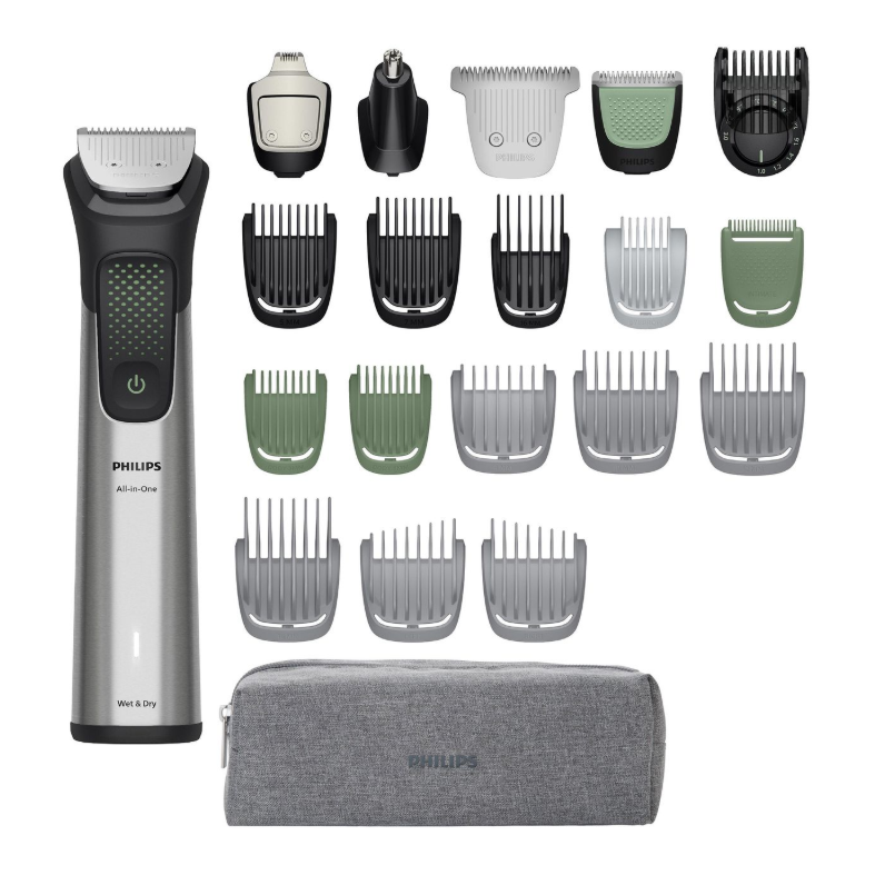 Philips , All-in-One 9000 Series 23-Piece Trimmer - Electric Shaver and Clipper for Face, Beard, Head & Body