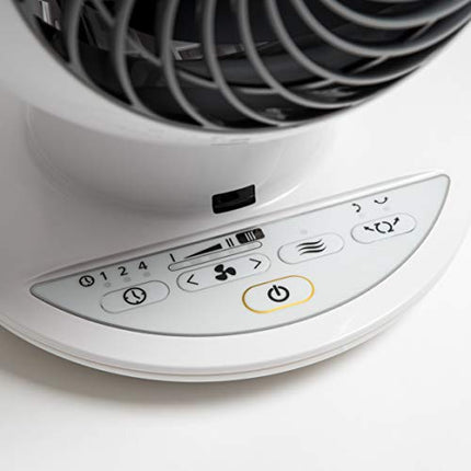 IRIS USA WOOZOO Desk Fan with Remote, Oscillating Table Air Circulator, 5 Speeds, 82ft Max Air Distance, Adjustable Tilt, Low Noise Motor, Small Fan for Bedroom, Office, Dorm, White