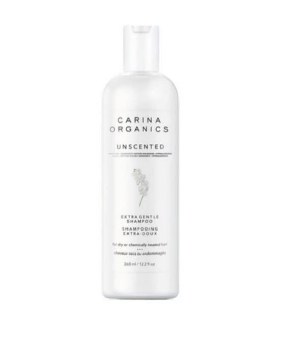 Carina Organics Unscented Extra Gentle Shampoo, 360 ml, White