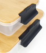 Sabatier Snacklebox Set with Bamboo Lid, 2-pieces