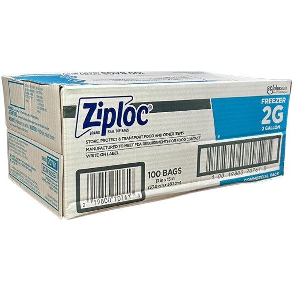 Ziploc Freezer Bags 2 Gallon 100 ct