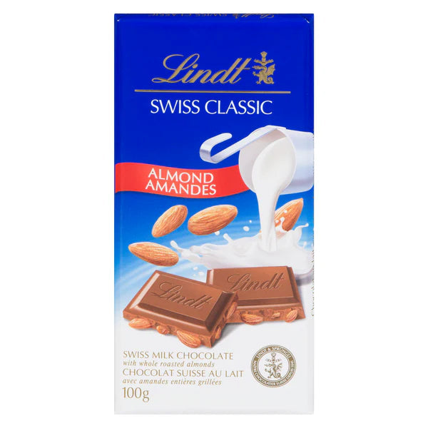 Lindt Swiss Classic Almond Milk Chocolate 100 g