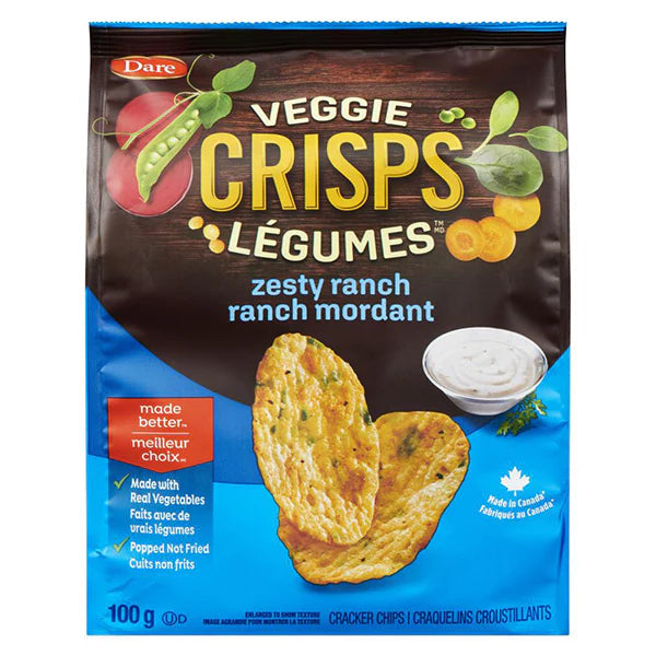 DARE Veggie Crisps Zesty Ranch 100 g