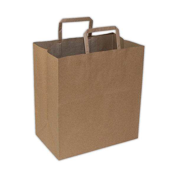 VIRO Kraft Paper Handle Bags 11"x6.75"x12" 250-Pack