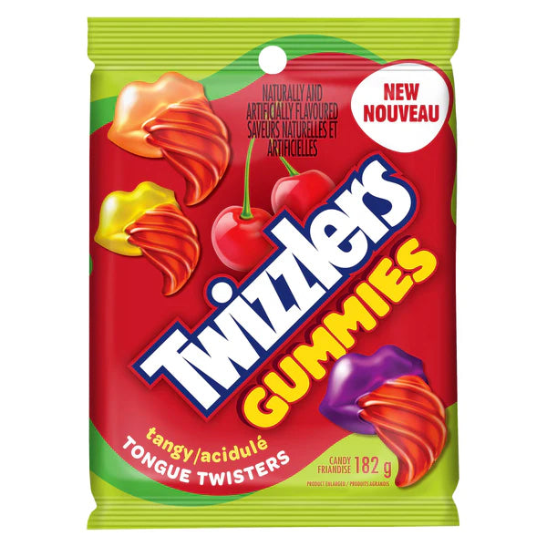 Hershey's Twizzlers Gummies Tangy Tongue Twisters 182 g