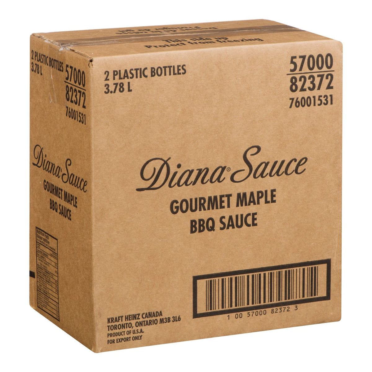 Diana Sauce Maple Bbq 2x3.78 L