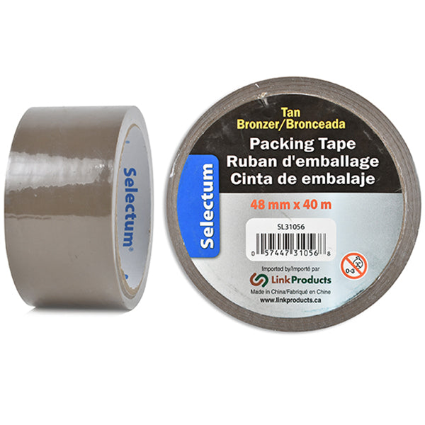 Selectum Packing Tape Tan 40MM 24x1-Pack