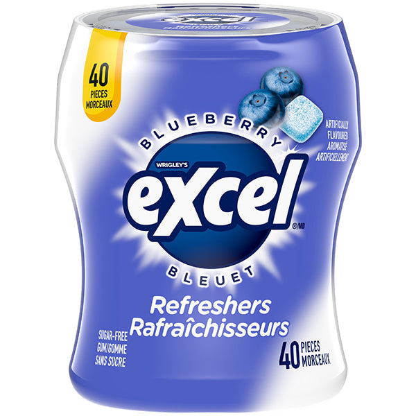 Excel Refreshers Blueberry 4x6x40 ct