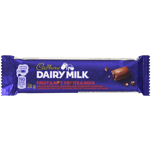 Cadbury Dairy Milk Fruit & Nut 24x38 g