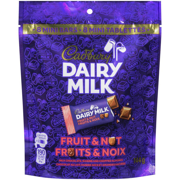 Cadbury Fruit & Nut Mini Bars 144 g