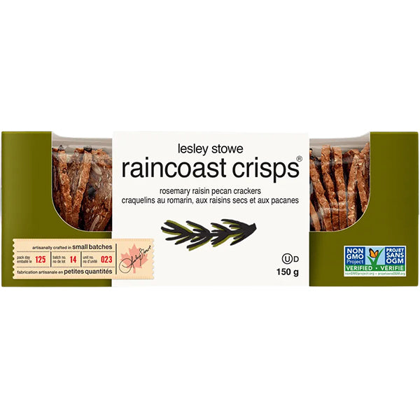 Lesley Stowe Raincoast Crisp Rosemary Raisin Pecan 150 g